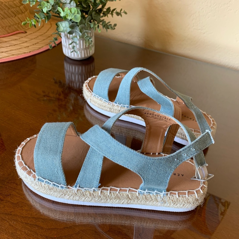 aqua blue sandals